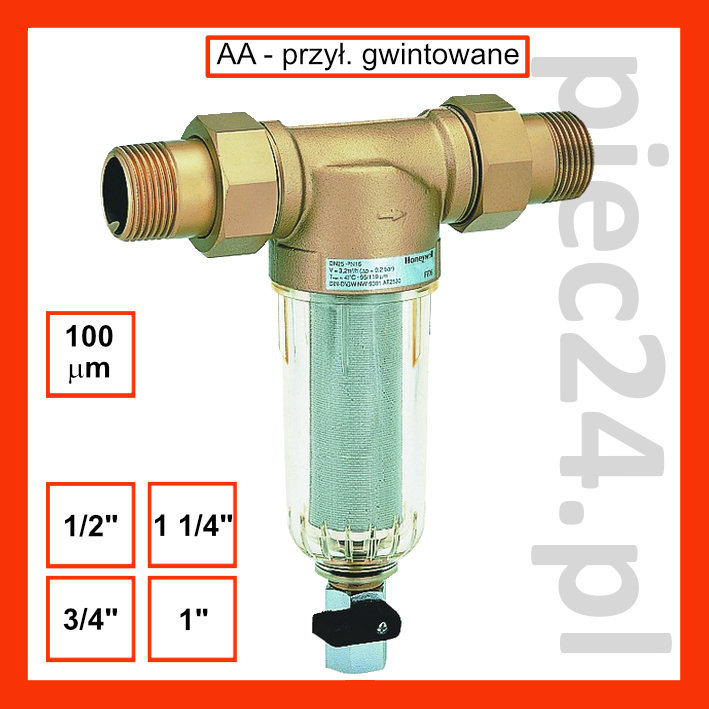 Honeywell Resideo Braukmann FF06 Filtr drobnosiatkowy z oplukiwaniem ...