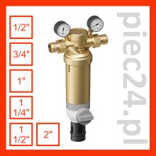 Honeywell Resideo Braukmann F76S-LFM - filtr z płukaniem wstecznym, korpus z mosiądzu