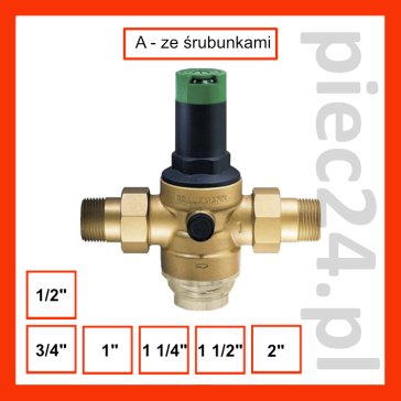 Honeywell Resideo Braukmann D06F Regulator ciśnienia - wersja standardowa (Z przyłączem gwintowanym, z obsadą siatki z tworzywa)