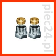 Oventrop Złączka zaciskowa podwójna do rurki złącznej 1 / 2"x15 mm